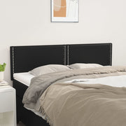 Hoofdbord 144x5x78/88 cm kunstleer zwart
