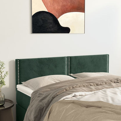 Hoofdborden 2 St 80X5X78/88 Cm Fluweel Lichtgrijs