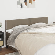 Hoofdbord 90x5x78/88 cm stof taupe