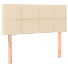 Hoofdbord 80x5x78/88 cm stof crèmekleurig 80 cm Laag