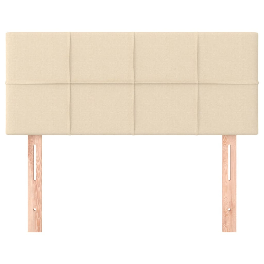 Hoofdbord 80x5x78/88 cm stof crèmekleurig 80 cm Laag