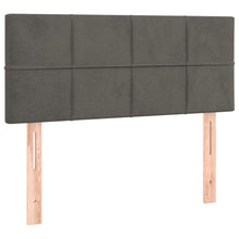 Hoofdbord 80X5X78/88 Cm Fluweel Donkergrijs 80 cm Laag