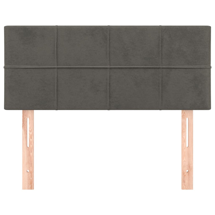 Hoofdbord 80X5X78/88 Cm Fluweel Donkergrijs 80 cm Laag