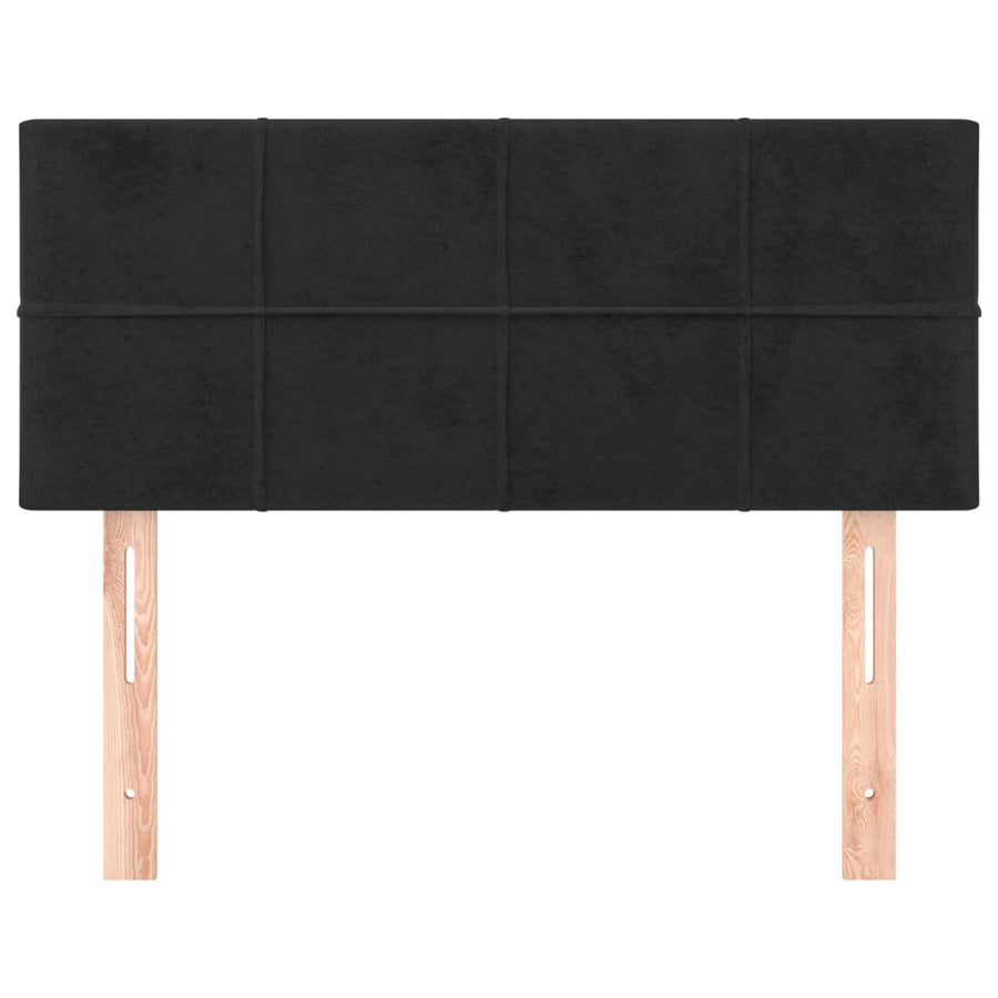 Hoofdbord 80X5X78/88 Cm Fluweel Zwart 80 cm Laag