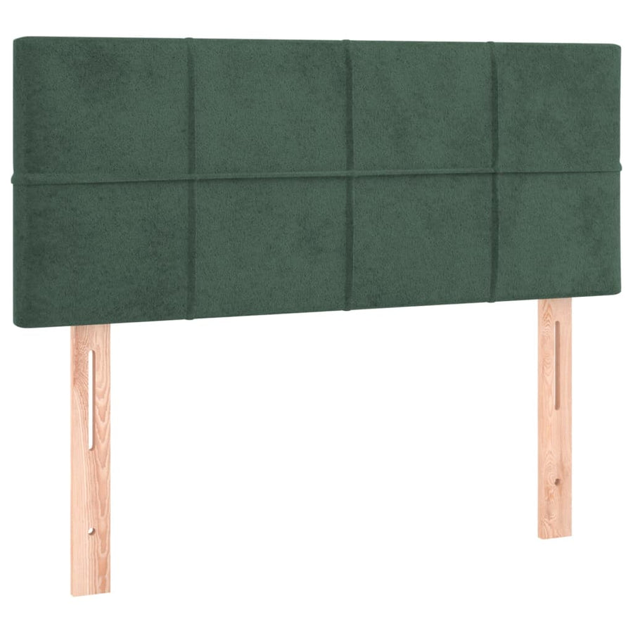 Hoofdbord 80X5X78/88 Cm Fluweel Donkergroen 80 cm Laag