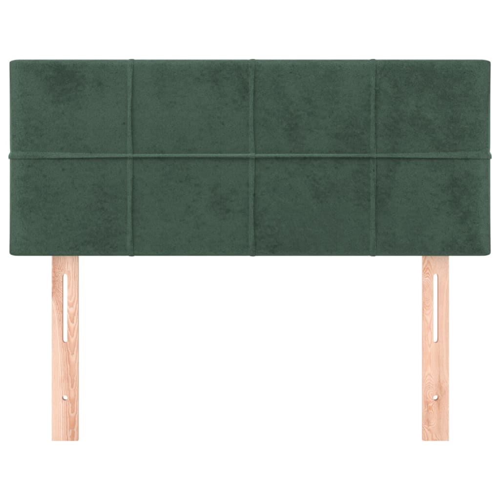 Hoofdbord 80X5X78/88 Cm Fluweel Donkergroen 80 cm Laag