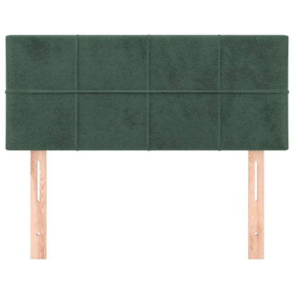 Hoofdbord 80X5X78/88 Cm Fluweel Donkergroen 80 cm Laag