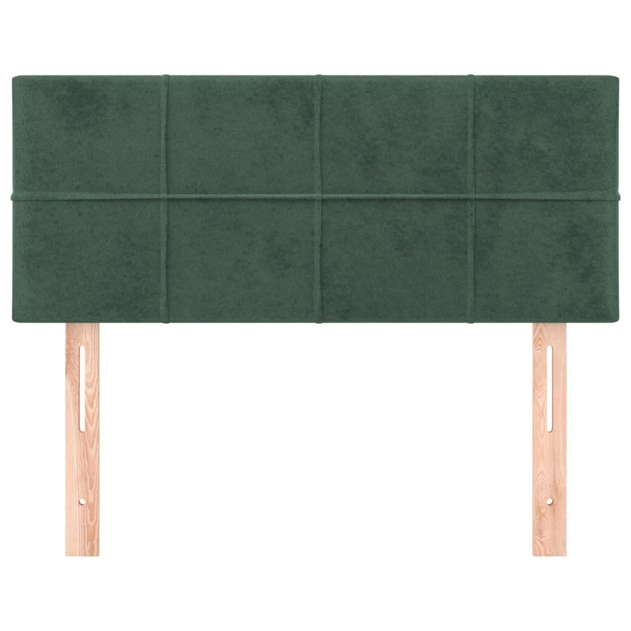 Hoofdbord 80X5X78/88 Cm Fluweel Donkergroen 80 cm Laag