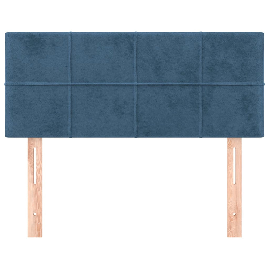 Hoofdbord 80X5X78/88 Cm Fluweel Donkerblauw 80 cm Laag