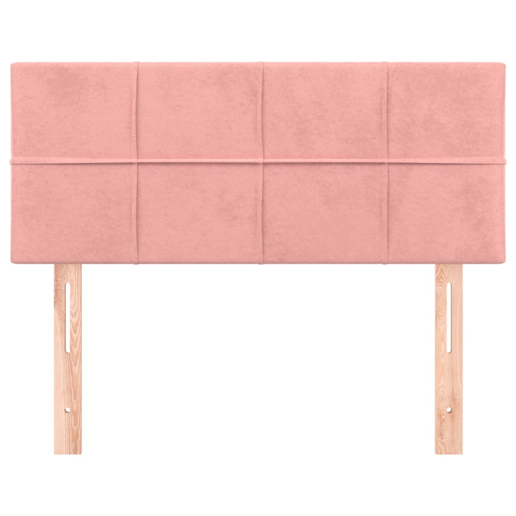 Hoofdbord 80X5X78/88 Cm Fluweel Roze 80 cm Laag