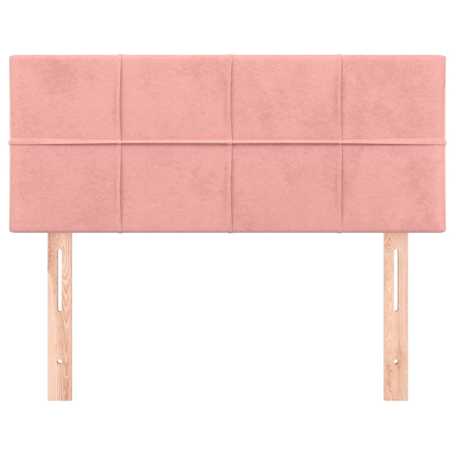Hoofdbord 80X5X78/88 Cm Fluweel Roze 80 cm Laag