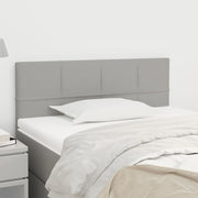 Hoofdbord 90x5x78/88 cm stof lichtgrijs