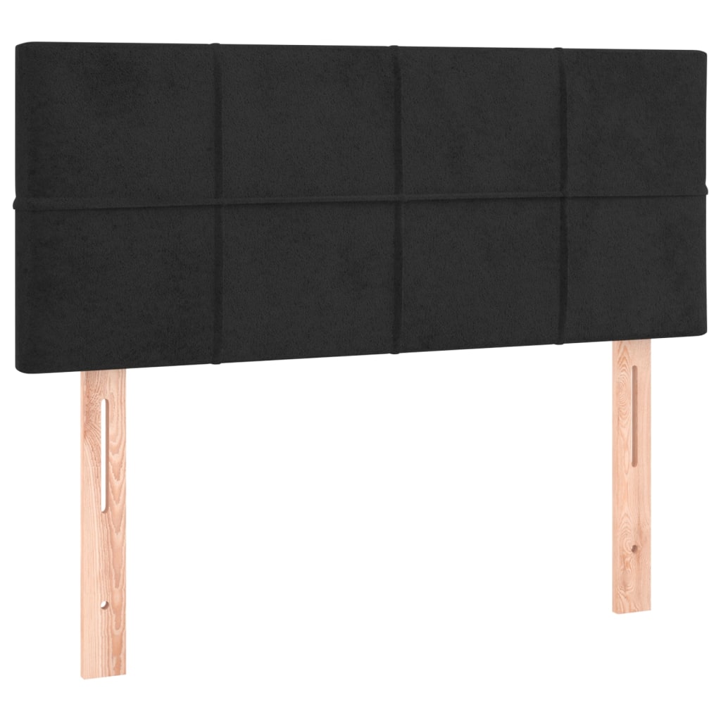 Hoofdbord 90X5X78/88 Cm Fluweel Zwart 90 cm Laag