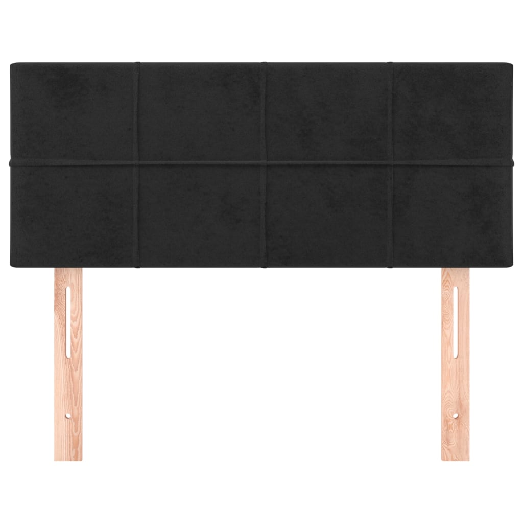 Hoofdbord 90X5X78/88 Cm Fluweel Zwart 90 cm Laag