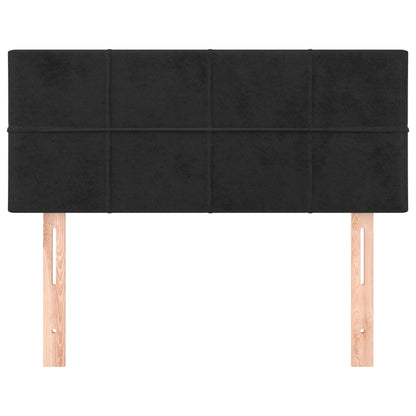 Hoofdbord 90X5X78/88 Cm Fluweel Zwart 90 cm Laag