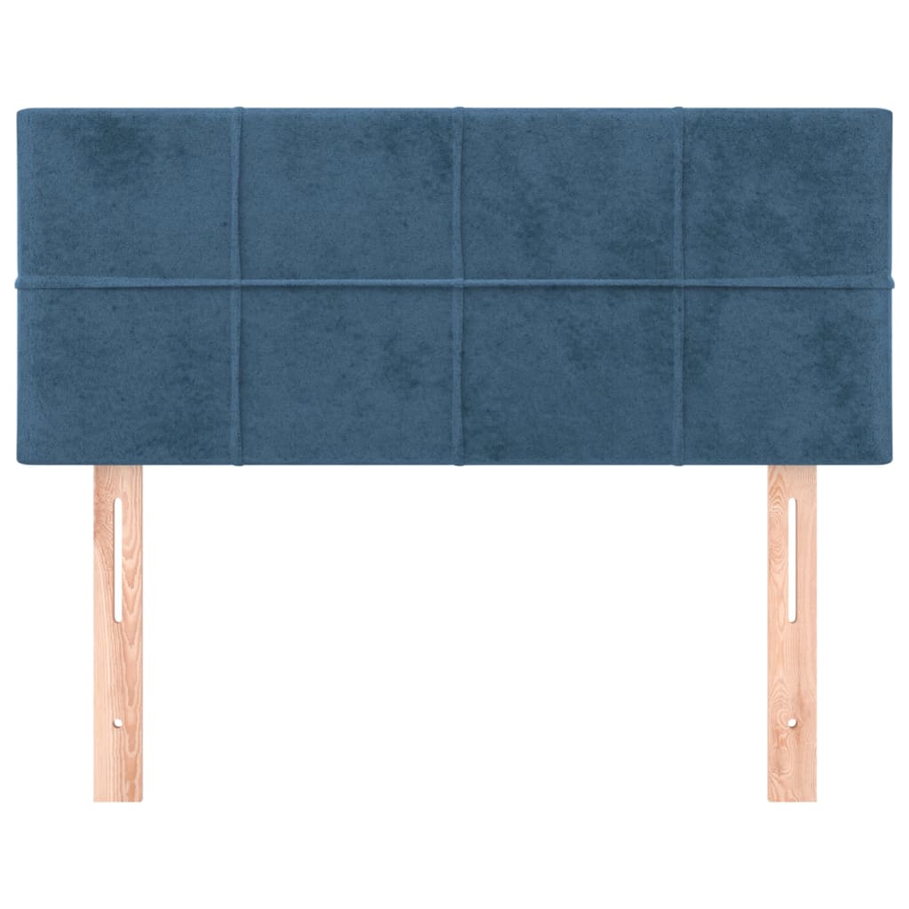 Hoofdbord 90X5X78/88 Cm Fluweel Donkerblauw 90 cm Laag