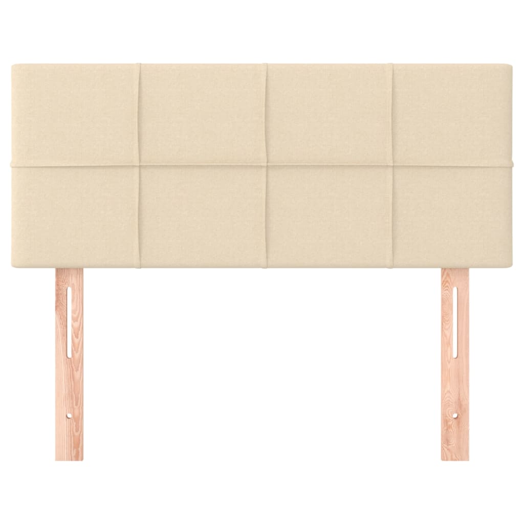 Hoofdbord 00X5X78/88 Cm Stof Kleurig Crème 1 100 cm Laag