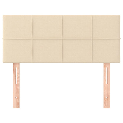 Hoofdbord 00X5X78/88 Cm Stof Kleurig Crème 1 100 cm Laag