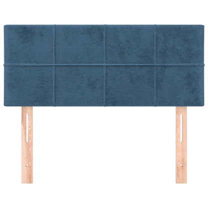 Hoofdbord 00X5X78/88 Cm Fluweel Donkerblauw 100 cm Laag