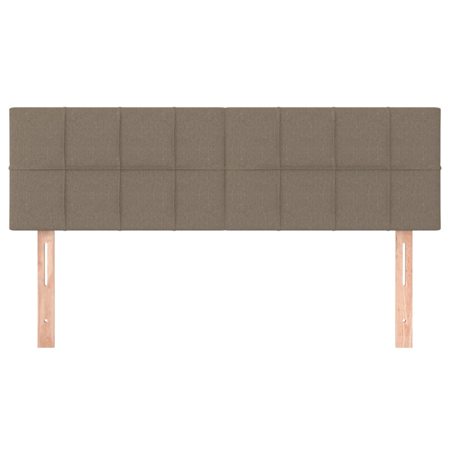 Hoofdborden 2 st 72x5x78/88 cm stof taupe 1 144 cm Taupe