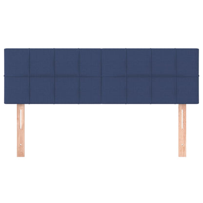 Hoofdborden 2 st 72x5x78/88 cm stof blauw 1 144 cm Blauw