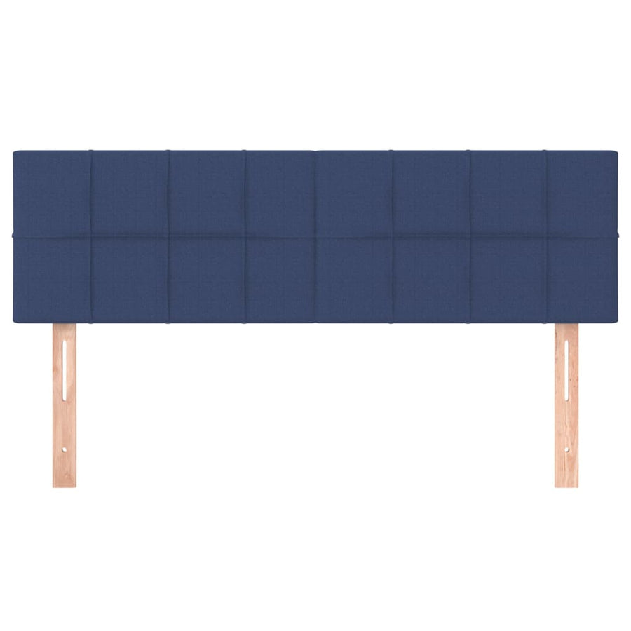 Hoofdborden 2 st 72x5x78/88 cm stof blauw 1 144 cm Blauw