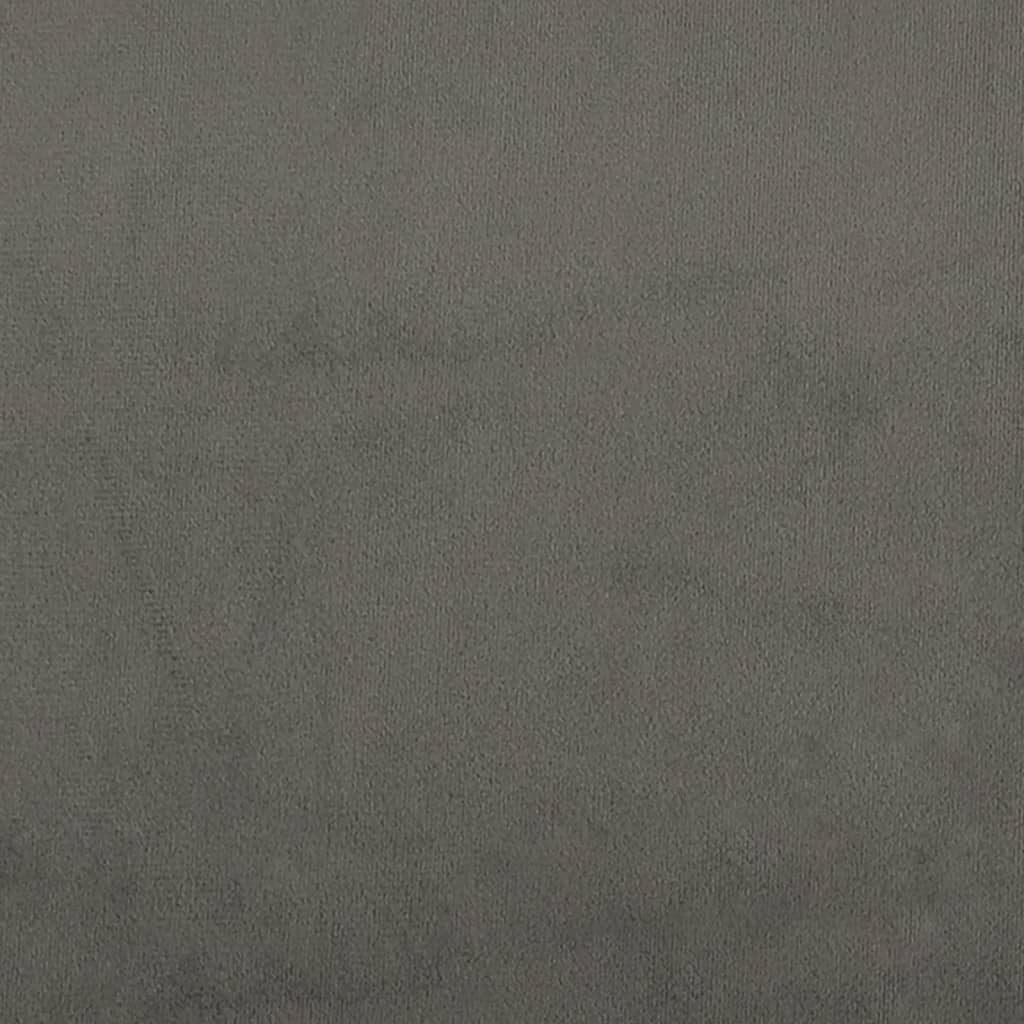 Hoofdborden 2 St 72X5X78/88 Cm Fluweel Donkergrijs 144 cm Laag