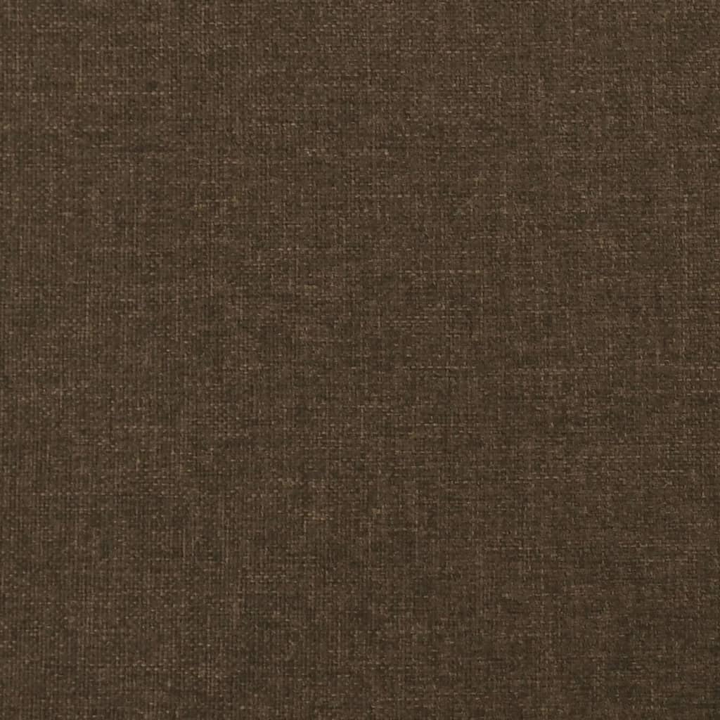 Hoofdborden 2 st 80x5x78/88 cm stof donkerbruin 160 cm Laag