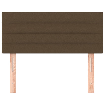 Hoofdbord 80x5x78/88 cm stof donkerbruin 80 cm Laag