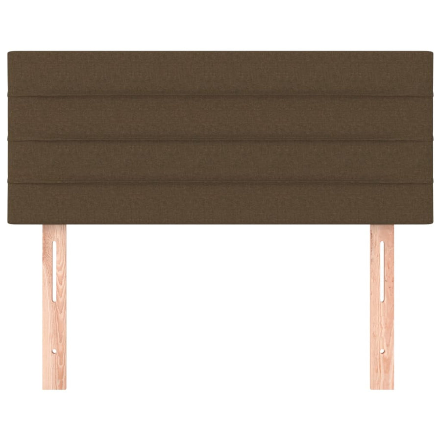 Hoofdbord 80x5x78/88 cm stof donkerbruin 80 cm Laag