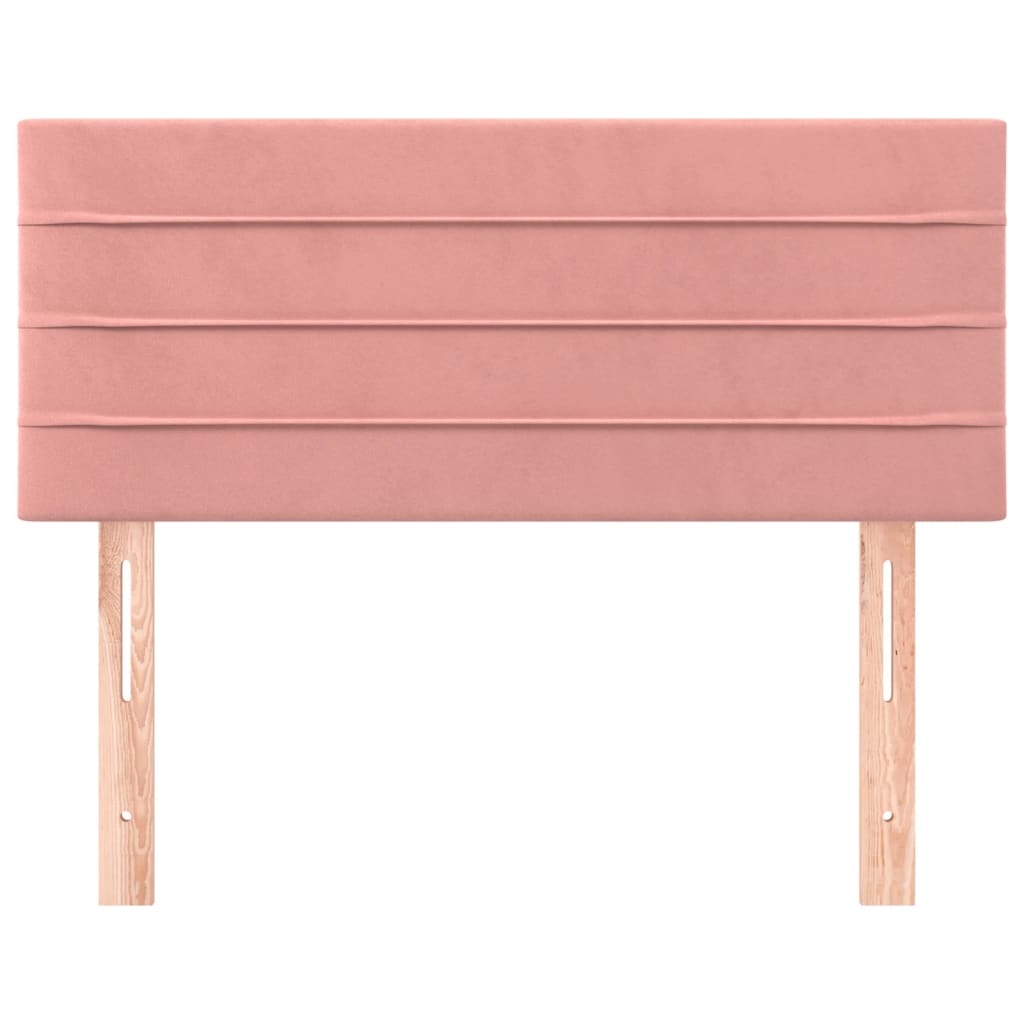 Hoofdbord 80X5X78/88 Cm Fluweel Roze 80 cm Laag