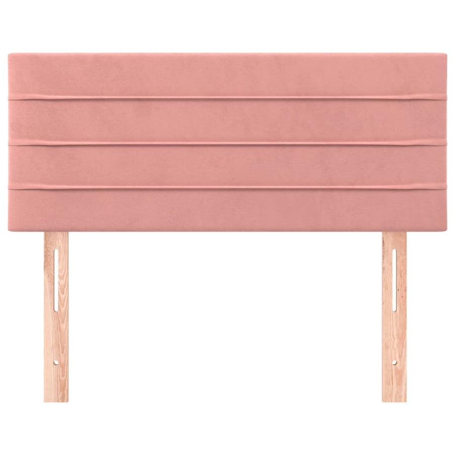 Hoofdbord 80X5X78/88 Cm Fluweel Roze 80 cm Laag