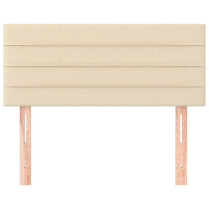 Hoofdbord 90x5x78/88 cm stof crèmekleurig 1 90 cm Crème