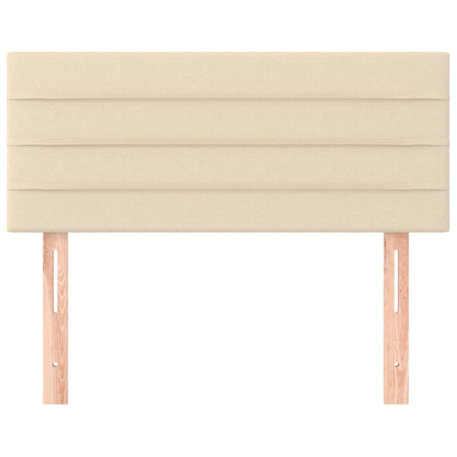 Hoofdbord 90x5x78/88 cm stof crèmekleurig 1 90 cm Crème