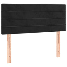 Hoofdbord 90X5X78/88 Cm Fluweel Zwart 90 cm Laag