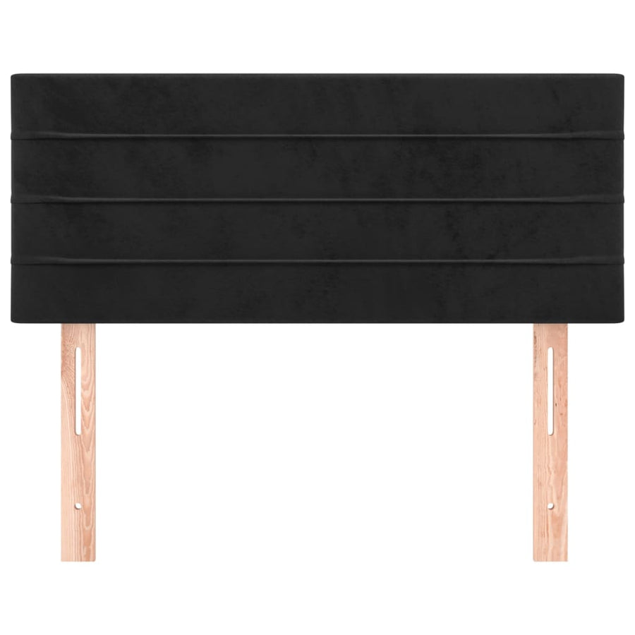 Hoofdbord 90X5X78/88 Cm Fluweel Zwart 90 cm Laag