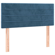 Hoofdbord 90X5X78/88 Cm Fluweel Donkerblauw 90 cm Laag