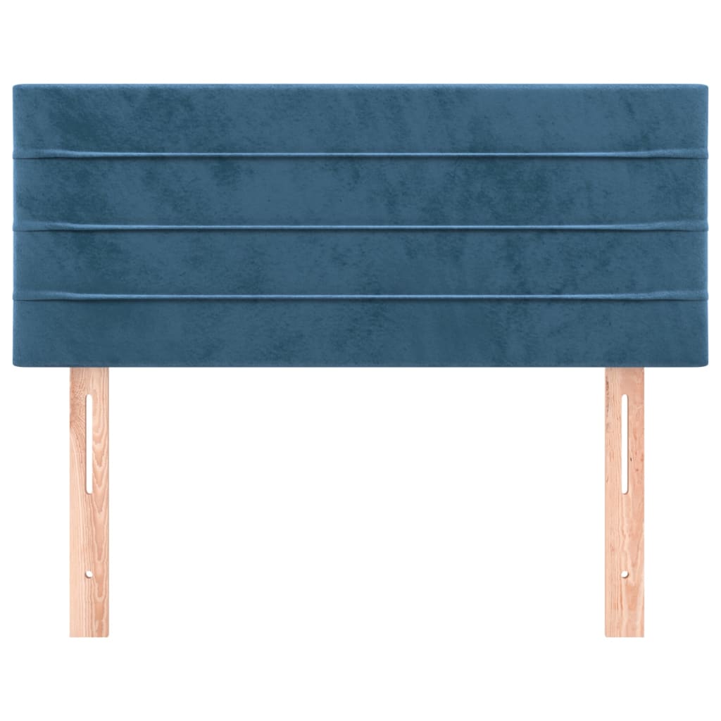 Hoofdbord 90X5X78/88 Cm Fluweel Donkerblauw 90 cm Laag
