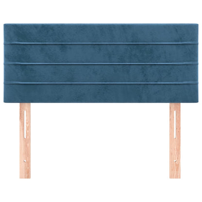Hoofdbord 90X5X78/88 Cm Fluweel Donkerblauw 90 cm Laag