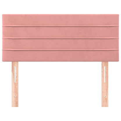 Hoofdbord 90x5x78/88 cm fluweel roze 1 90 cm Roze