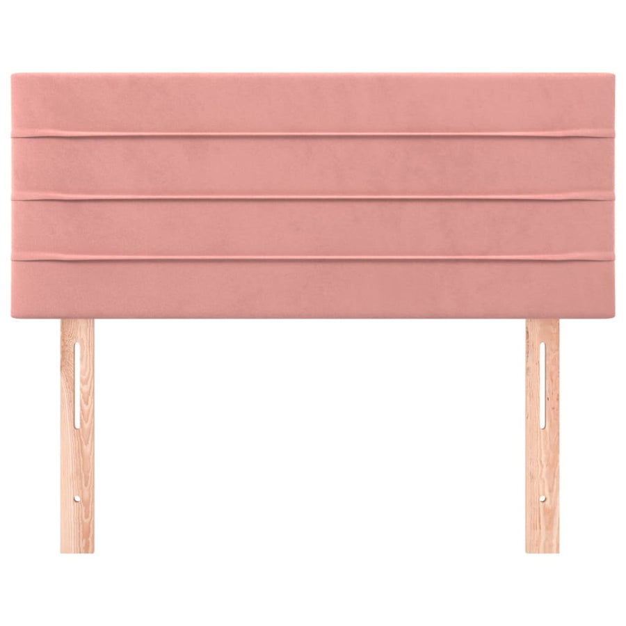 Hoofdbord 90x5x78/88 cm fluweel roze 1 90 cm Roze