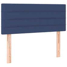 Hoofdbord 100x5x78/88 cm stof blauw 100 cm Blauw