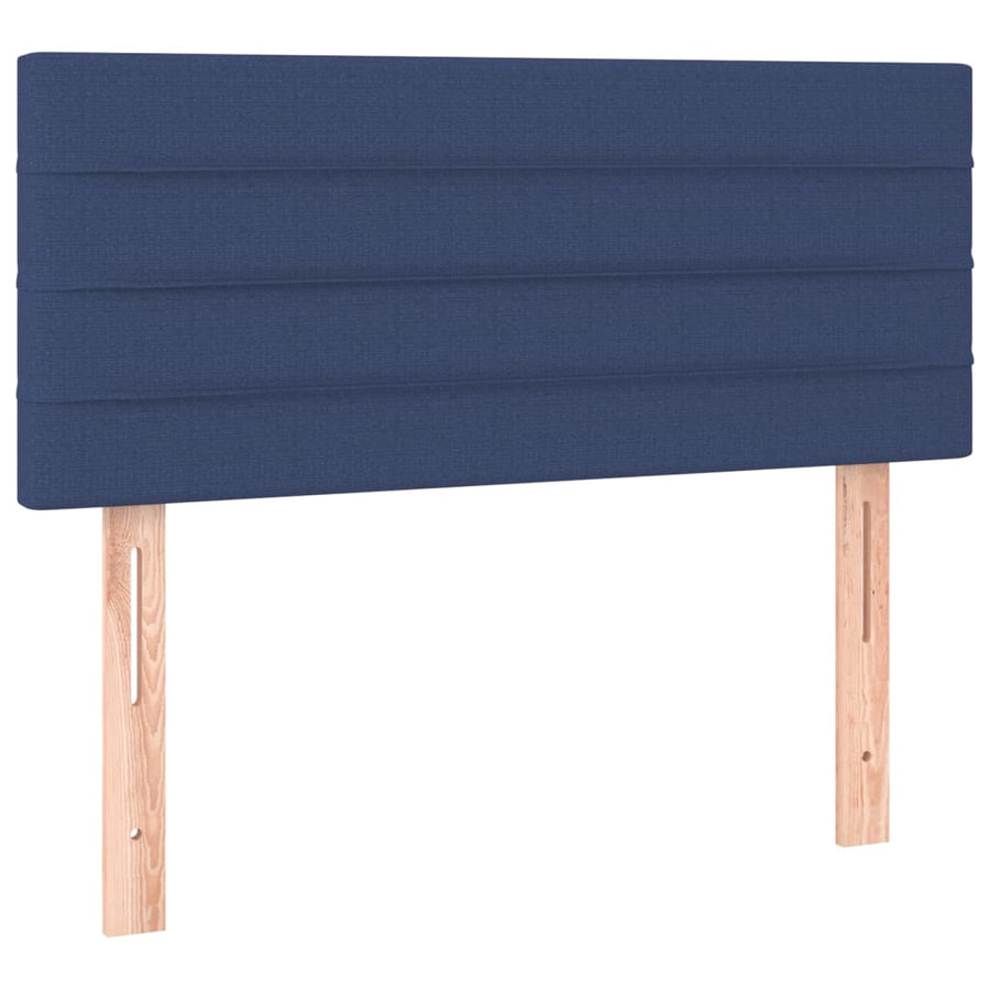 Hoofdbord 100x5x78/88 cm stof blauw 100 cm Blauw