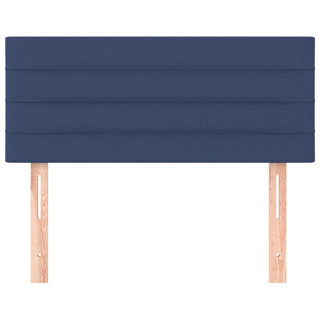 Hoofdbord 100x5x78/88 cm stof blauw 100 cm Blauw