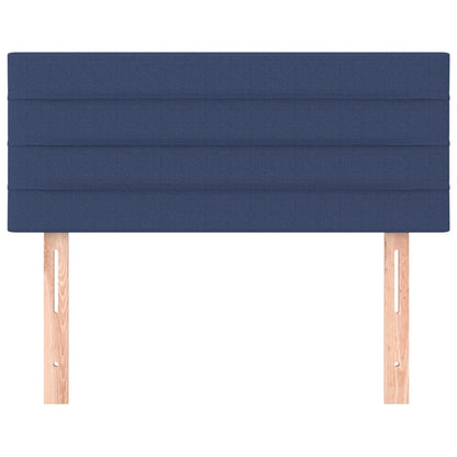 Hoofdbord 100x5x78/88 cm stof blauw 100 cm Blauw