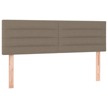 Hoofdborden 2 st 72x5x78/88 cm stof taupe 1 144 cm Taupe