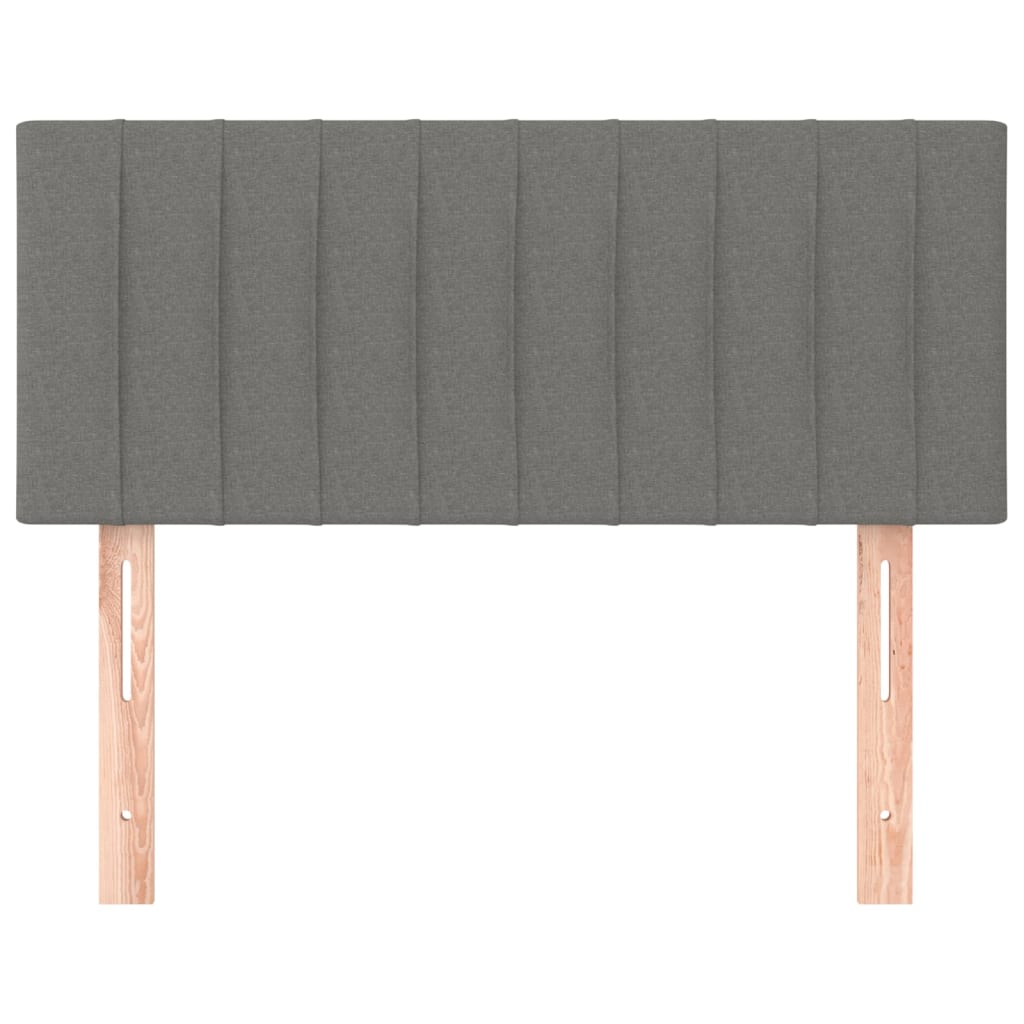 Hoofdbord 80x5x78/88 cm stof donkergrijs 80 cm Laag