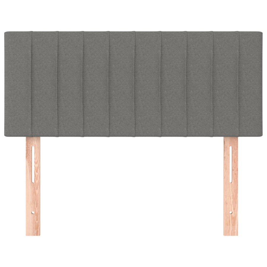 Hoofdbord 80x5x78/88 cm stof donkergrijs 80 cm Laag