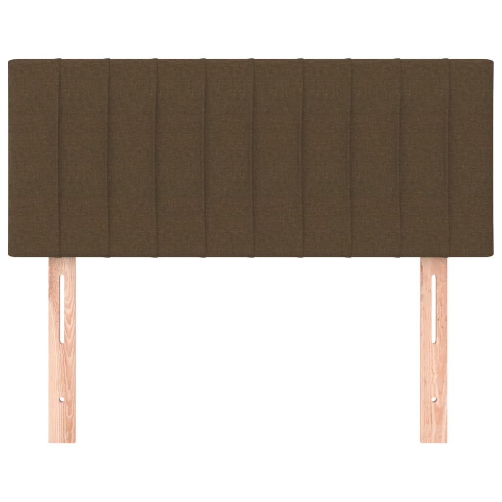 Hoofdbord 80x5x78/88 cm stof donkerbruin 80 cm Laag