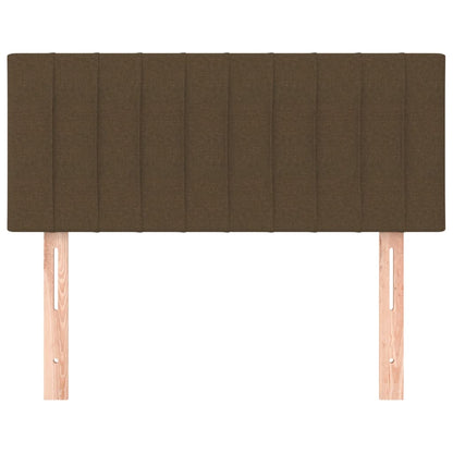 Hoofdbord 80x5x78/88 cm stof donkerbruin 80 cm Laag